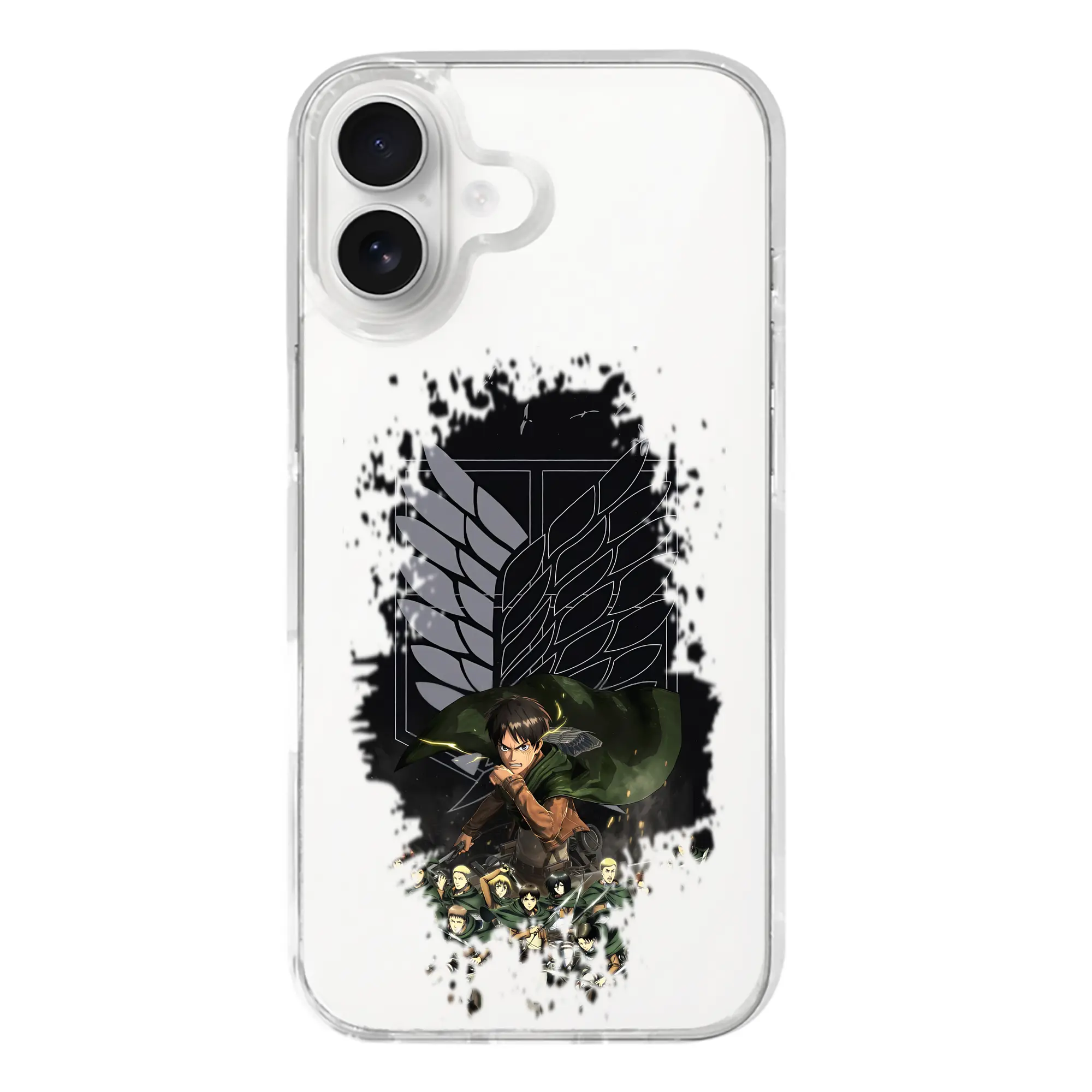 進撃の巨人 グッズ エレン・イェーガー - iPhone 17シリーズ 透明スマホケース – 薄型・耐衝撃・精密フィット保護カバー